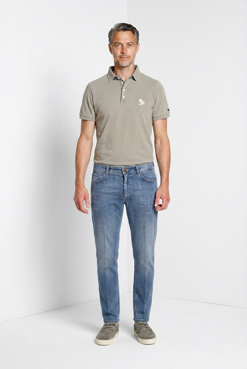 Leopardi delamere men's polo shirt in piquet