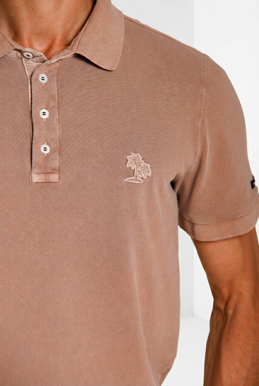 Leopardi delamere men's polo in piqué