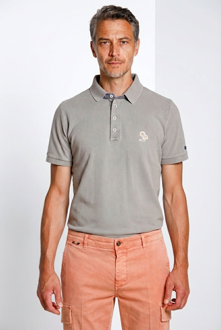 Leopardi delamere men's polo shirt in piquet
