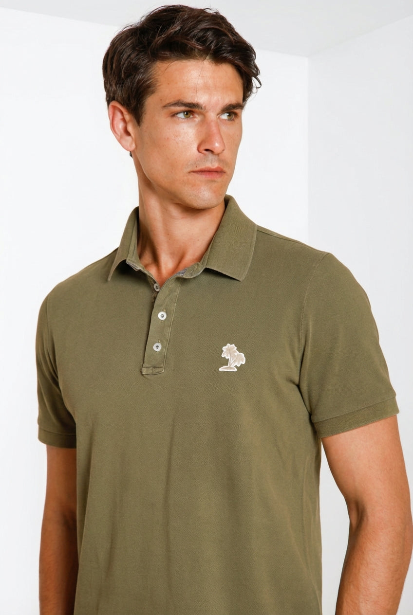 Leopardi delamere men's polo shirt in piquet