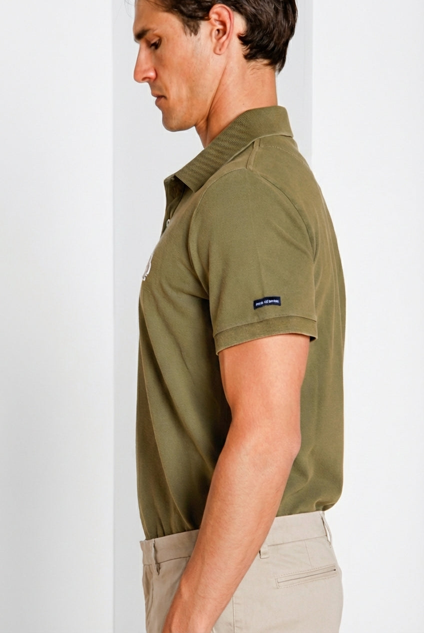 Leopardi delamere men's polo shirt in piquet