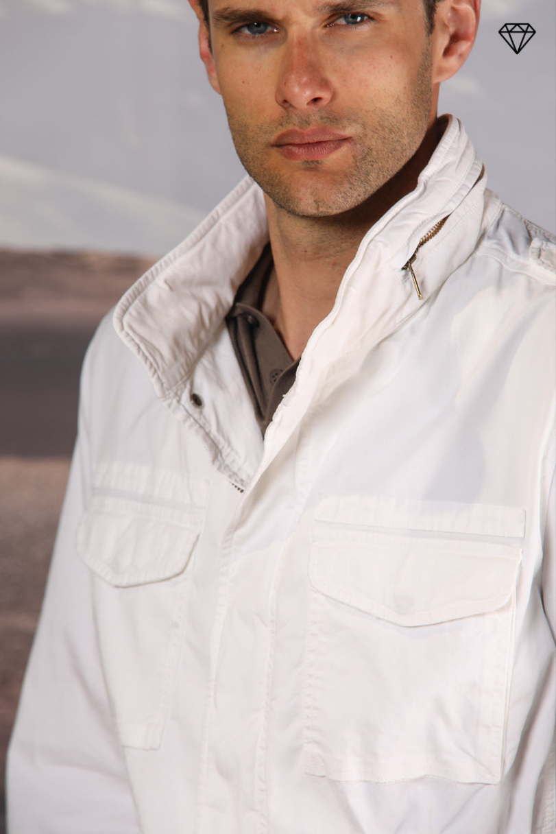 Field Jacket M74 Herren aus leichtem Pima-Baumwoll-Twill Stretch ①