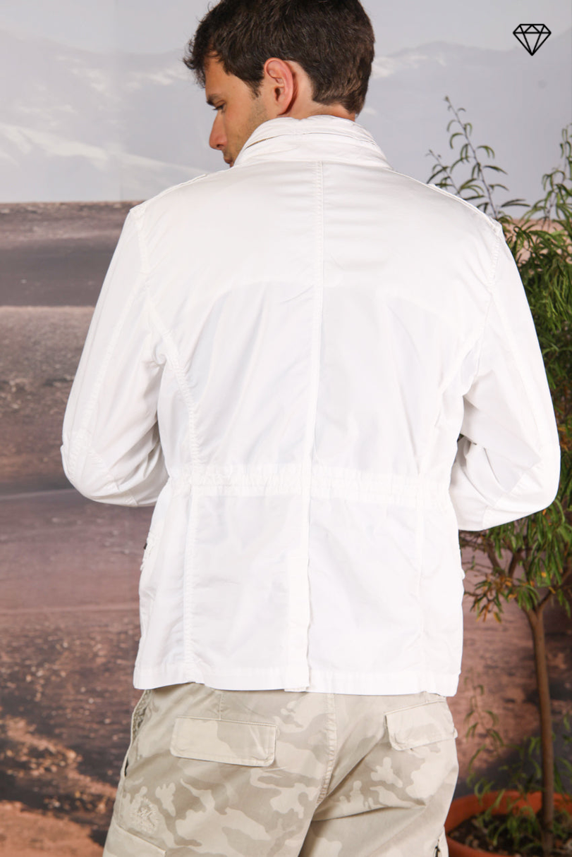 Field Jacket M74 Herren aus leichtem Pima-Baumwoll-Twill Stretch ①