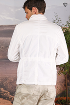 Field Jacket M74 Herren aus leichtem Pima-Baumwoll-Twill Stretch ①