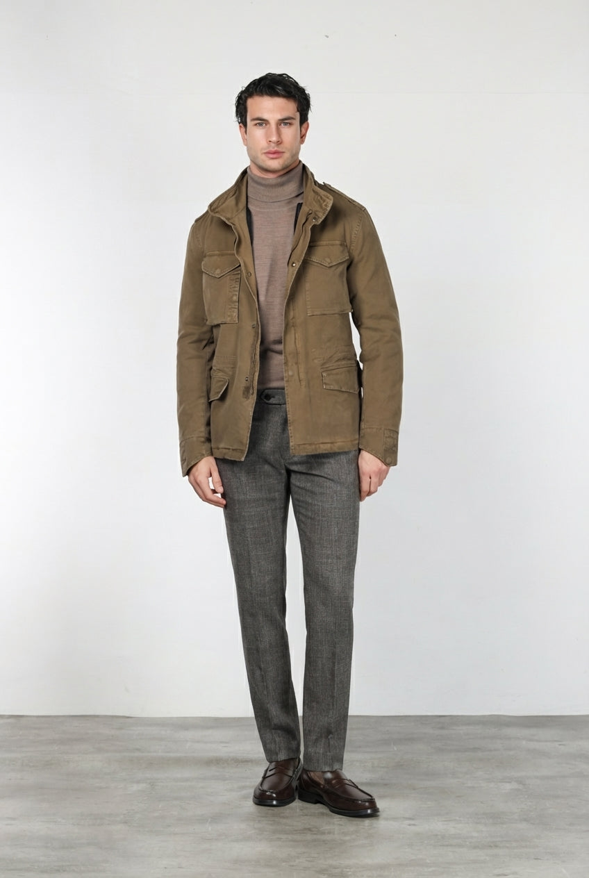 Field Jacket M74 uomo in broken stretch
