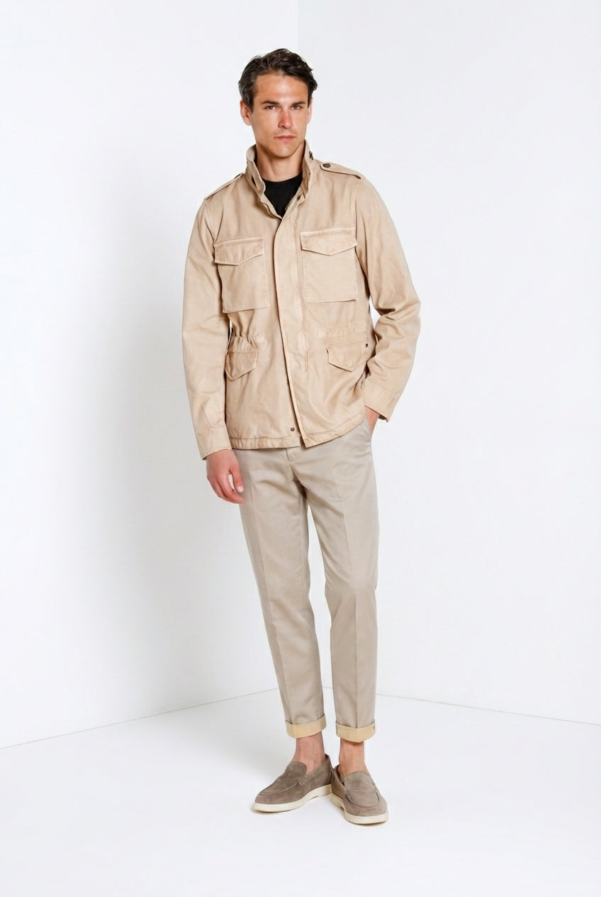 Field Jacket M74 uomo in canvas oxford ①