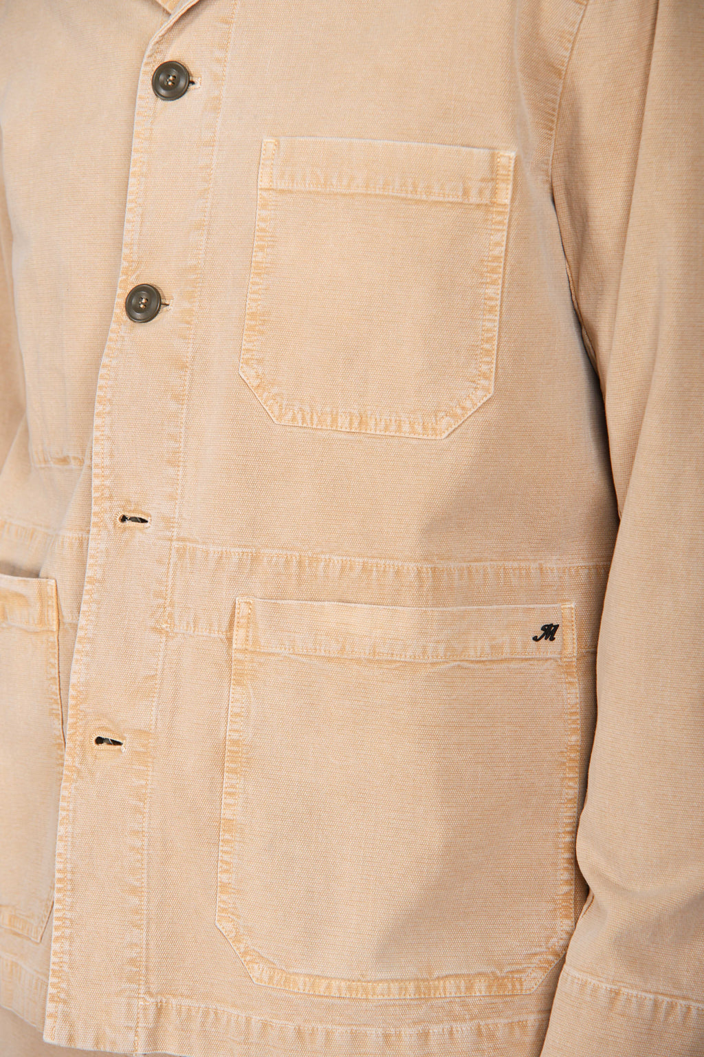Detroit M74 men's overshirt in slub panama