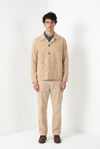 Detroit M74 overshirt uomo in panama fiammata