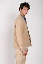 Detroit M74 men's overshirt in slub panama