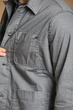 James Overshirt Herren aus Baumwoll-Chevron 