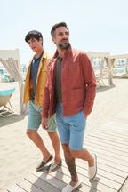 James Overshirt Herren aus Baumwoll-Chevron 