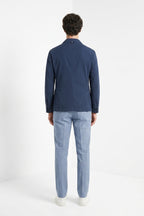 Work jacket overshirt uomo in canvas oxford ①