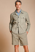 Work Jacket overshirt uomo in canvas oxford ①