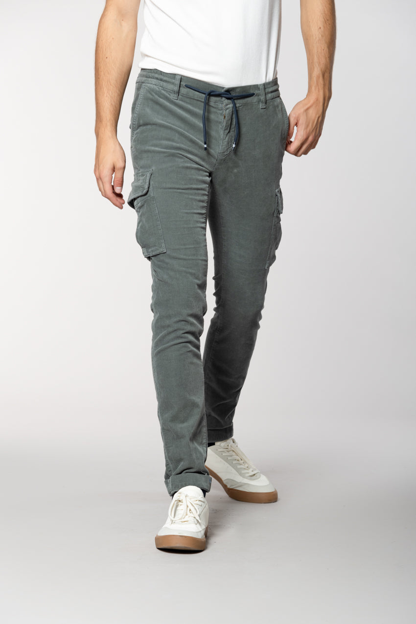 Chile Jogger Herren-Cargohose aus 1500-Rippen-Samt extra slim fit
