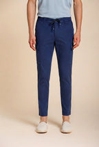 Chile Jogger pantalone cargo uomo in tela paracadute lyocell e cotone extra slim fit