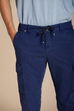 Chile Jogger pantalone cargo uomo in tela paracadute lyocell e cotone extra slim fit