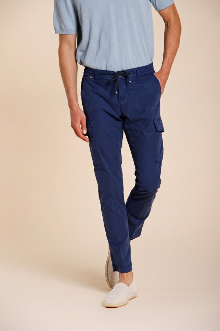 Chile Jogger pantalone cargo uomo in tela paracadute lyocell e cotone extra slim fit