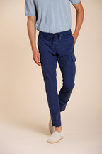 Chile Jogger pantalone cargo uomo in tela paracadute lyocell e cotone extra slim fit