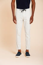 Chile Jogger pantalone cargo uomo in tela paracadute lyocell e cotone extra slim fit