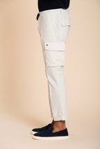 Chile Jogger pantalone cargo uomo in tela paracadute lyocell e cotone extra slim fit