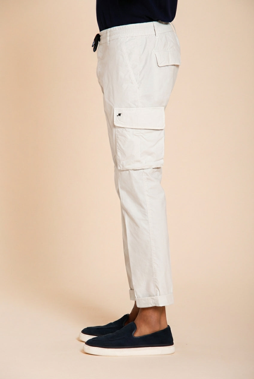 Chile Jogger pantalone cargo uomo in tela paracadute lyocell e cotone extra slim fit