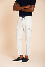 Chile Jogger pantalone cargo uomo in tela paracadute lyocell e cotone extra slim fit