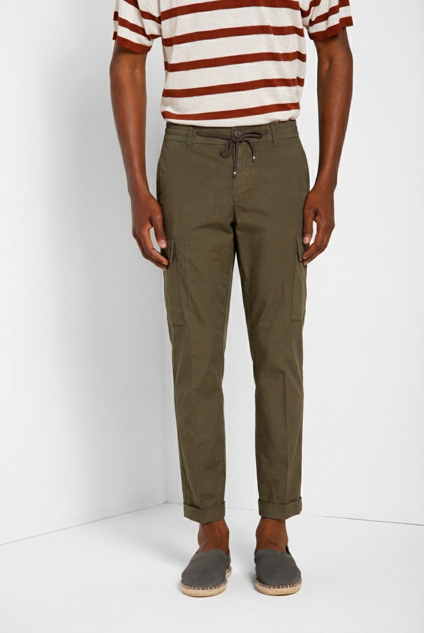 Chile Jogger pantalon cargo homme en toile parachute lyocell et coton extra slim fit