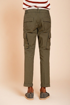 Chile Jogger pantalone cargo uomo in tela paracadute lyocell e cotone extra slim fit