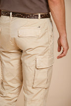 Chile pantalone cargo uomo in gabardina stretch regular fit