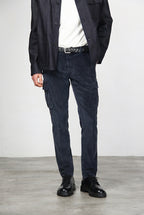 Chile pantalone cargo uomo in velluto a costa larga regular fit