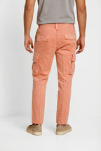 Pantalone cargo uomo Chile delamere Mason's corteccia in twill regular fit, vista frontale su modello SS26