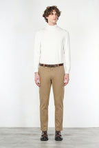Chile pantalone cargo uomo in cotone stretch trama diagonale regular fit