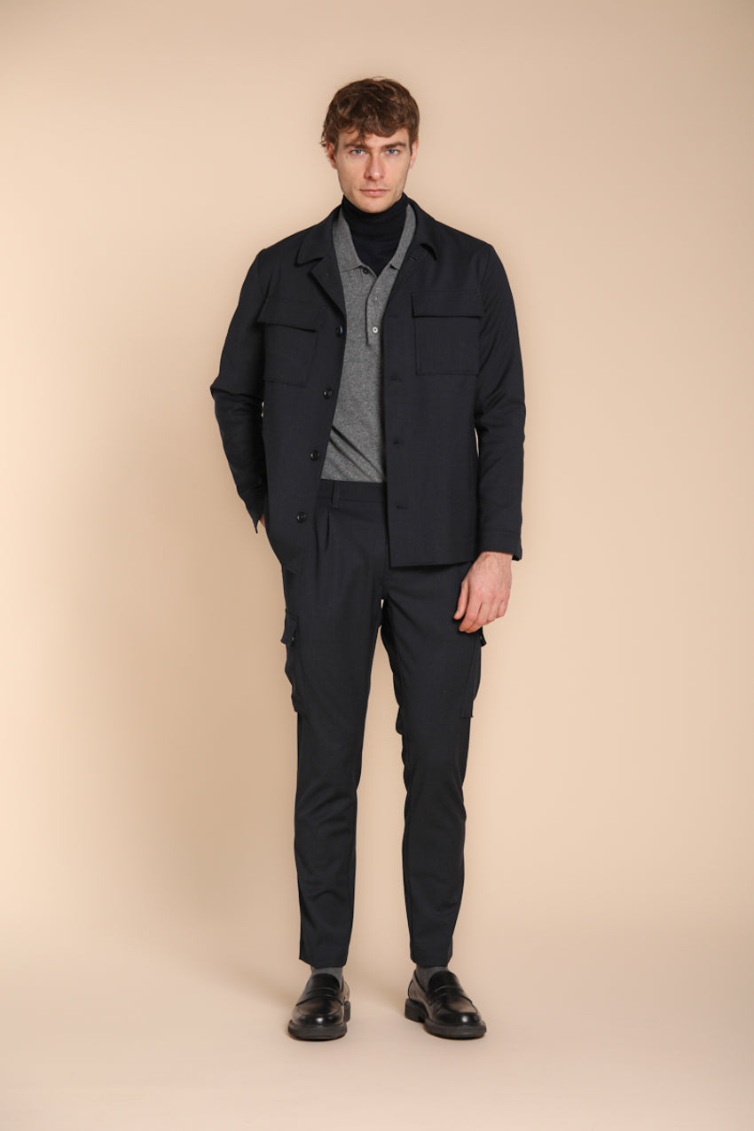 Chile 2 Pinces Herren-Cargohose aus Wolle regular fit