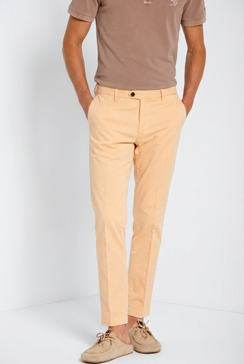 New York delamere pantalon chino homme en twill léger stretch regular fit