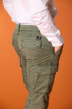 Chile Herren Cargo Hose aus leichtem Pima-Baumwoll-Twill Special Washing Extra-Slim Fit