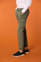 Chile Herren Cargo Hose aus leichtem Pima-Baumwoll-Twill Special Washing Extra-Slim Fit