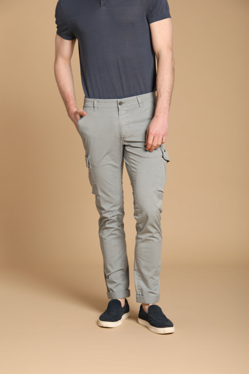 Chile Herren Cargo Hose aus leichtem Pima-Baumwoll-Twill Special Washing Extra-Slim Fit