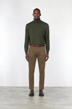 Chile pantalone cargo uomo in gabardina stretch extra slim fit ①