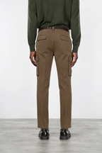 Chile pantalone cargo uomo in gabardina stretch extra slim fit ①