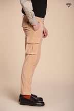 Foto 4 Chile pantalone cargo uomo in velluto 500 righe extra slim fit ①