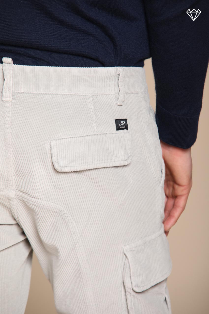 Foto 2 Chile pantalone cargo uomo in velluto 500 righe extra slim fit ①