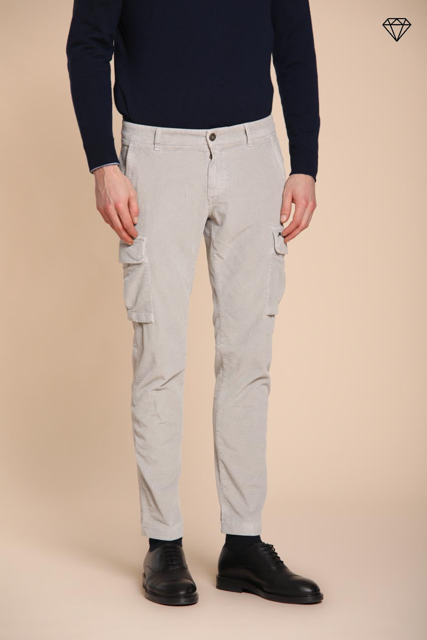 Foto 1 Chile pantalone cargo uomo in velluto 500 righe extra slim fit ①