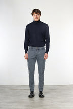 Chile pantalone cargo uomo in gabardina stretch extra slim fit ①