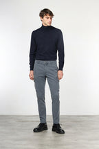 Chile pantalone cargo uomo in gabardina stretch extra slim fit ①