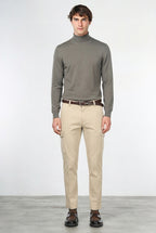 Chile pantalone cargo uomo in gabardina stretch extra slim fit ①