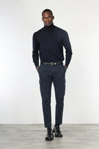 Chile pantalone cargo uomo in gabardina stretch extra slim fit ①