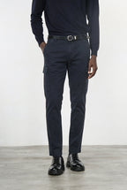 Chile pantalone cargo uomo in gabardina stretch extra slim fit ①