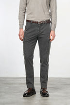 Chile pantalone cargo uomo in gabardina stretch extra slim fit ①