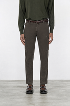 Chile pantalón cargo de hombre en gabardina stretch extra slim fit ①
