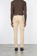 Chile pantalone cargo uomo in velluto 500 righe extra slim fit ①